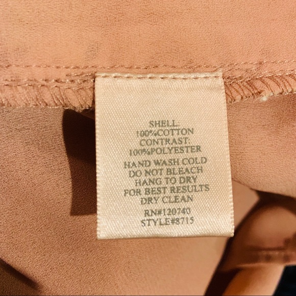 { Hem & Thread } Lace Overlay Blouse Sz M - Picture 5 of 5